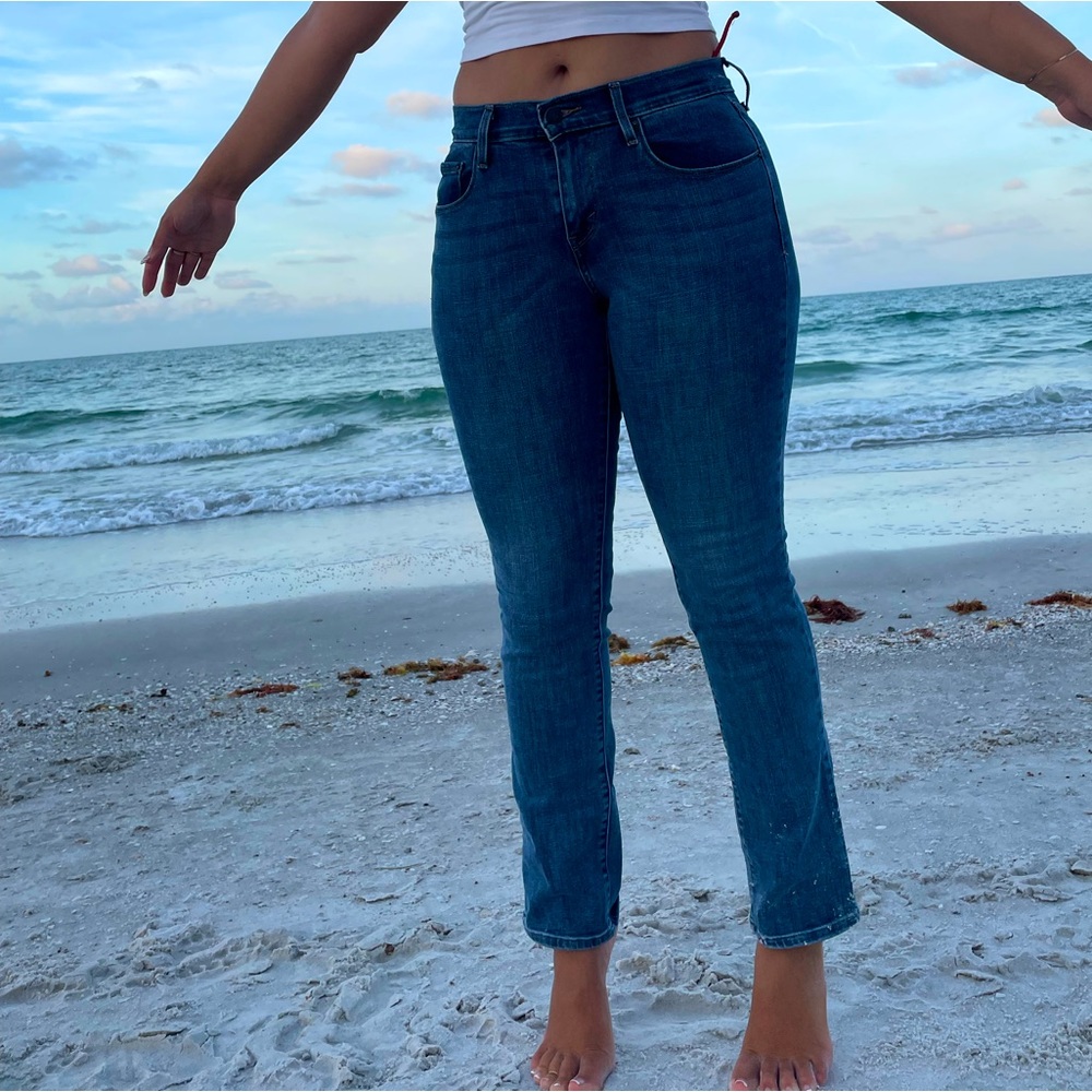 Levis Denim 505 Straight Leg Jeans